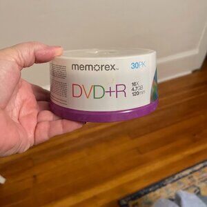 NEW 30 pack DVD R Memorex 16x 4.7 GB 120 Min